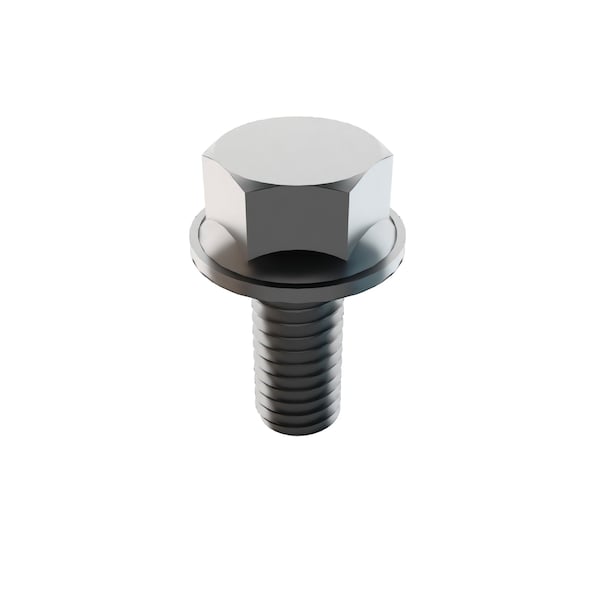 Zoro Select Not Graded, 5/16"-18 Standard Flange Bolt, Plain Stainless Steel, 3/4 in L, 100 PK 31-SFH-31C-75 - main