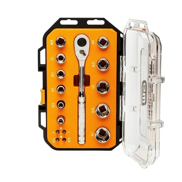 Gearwrench Mechanics Tool Set, 16-Piece, Chrome GWSWS38SAE16 - main