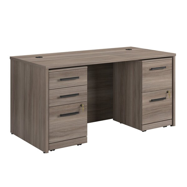 Officeworks By Sauder Affirm 60x30 D, 2 D Ped, 3 D Ped He Ste A3 431824 - main