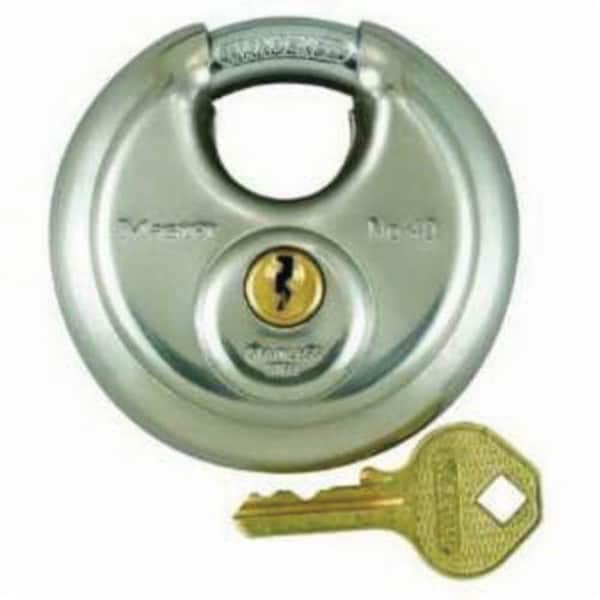 Master Lock Safety Padlock, Alike Key, 3/8 in Shackle, Stainless Steel Body, Double Deadbolt Locking Locking 40KADPF - main
