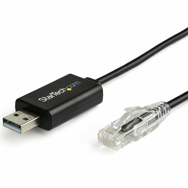 Startech.Com CONNECT 6 FT / 1.8M CISCO USB CONSOLE CABLE TO USB 2.0 EQUIPPED LAPTOP TO RJ45 P ICUSBROLLOVR - main