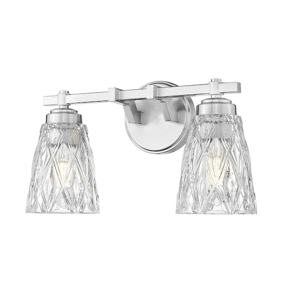 Z-Lite Andree Brushed Nickel 2 Light Vanity 1960-2V-BN - main