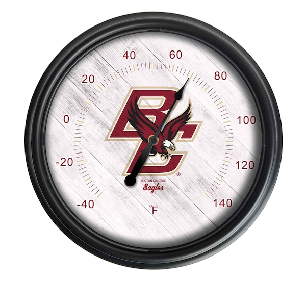 Holland Bar Stool Co Boston College Indoor/Outdoor LED Thermometer ODThrm14BK-08BostnC - main