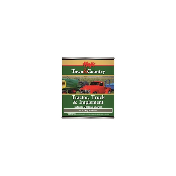 True Value Town & Country Tractor, Truck & Implement Enamel Paint, Oil Base, Massey Ferguson Gray, Qt. 8-0955-2 - main
