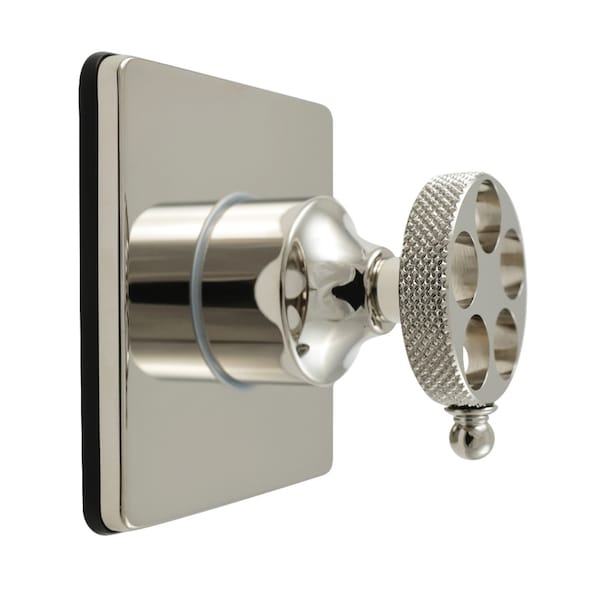 Kingston Brass Single-Handle Three-Way Diverter Valve with Square Trim Kit, Polished Nickel KS3046RKX - main