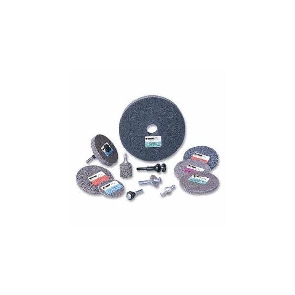 Standard Abrasives 800 Series A/O Unitized Wheel, 2 in dia, Medium Grade, 22000 RPM, Gray, 10PK 405-051115-33312 - main