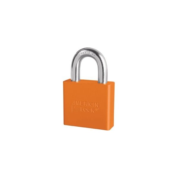 Master Lock Co Padlock 1-1/8in Shackle Aluminum Orange A1305KD ORJ - main