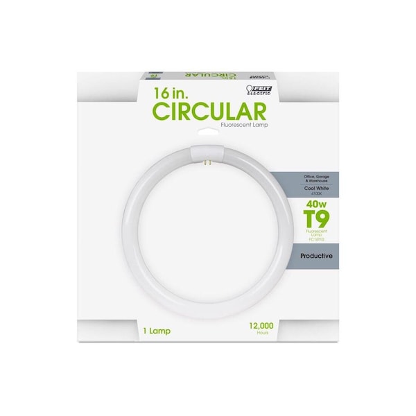 Feit Electric Fluorescent Bulb, 40 W, T10 Lamp, G10Q Lamp Base, 4100 K Color Temp, Cool White Light FC16T10/CW - main