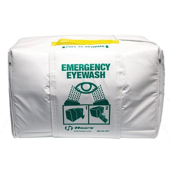 Haws Heat Sheild, Vinyl/Polyurethane/Nylon/Miscellaneous, White, For Use With, Portable Eyewash 9126 - main