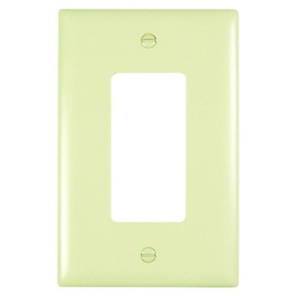 Legrand TradeMaster Wallplate, 5.06 in L, 3.31 in W, 1 -Gang, Nylon, Ivory TPJ26I - main