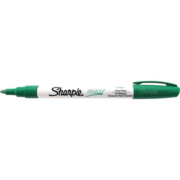 Sanford Sharpie, PERMANENT PAINT MARKER, FINE BULLET TIP, GREEN 35537 - main