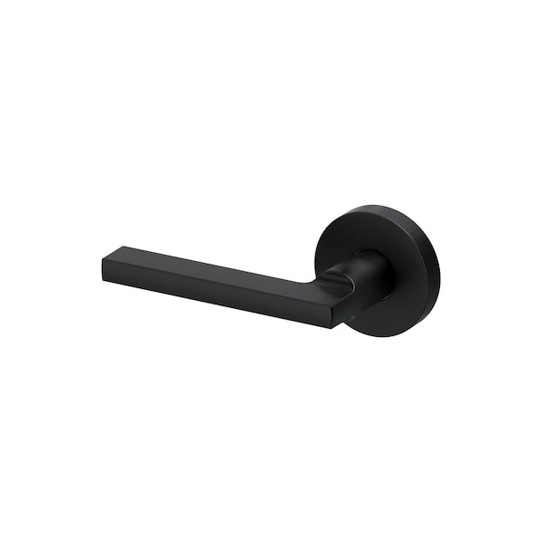 Schlage Grade 2 Single Dummy Tubular Lock, Non-Keyed, Latitude Lever, A Rose, Matte Black Finish PT170 LATA 622 - main