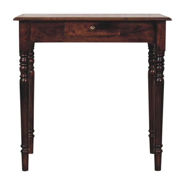 Homeroots 32" Brown Solid Wood Writing Desk 723452 - main