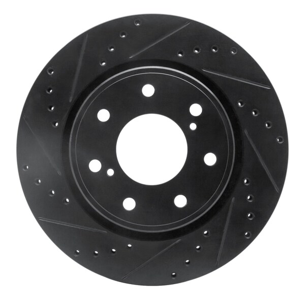 Dynamic Friction Co DFC Brake Rotor - Drilled and Slotted - Black 633-54219L - main