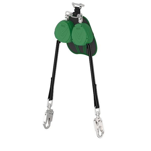 Msa Safety V-TEC(R) EDGE Self Retracting Lifeline, D-Ring, Steel, 2 Leg(s), 310 lb Weight Capacity VTLEW-022-PE-A - main