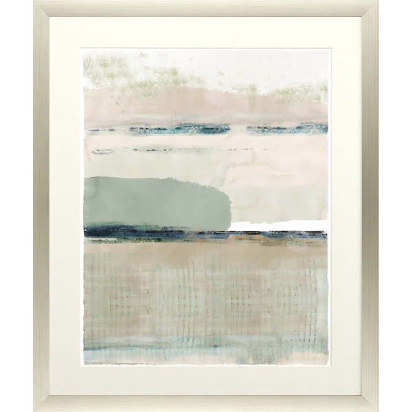 Homeroots Miles Away I Framed Art Silver Picture Frame Print Wall Art 416820 - main