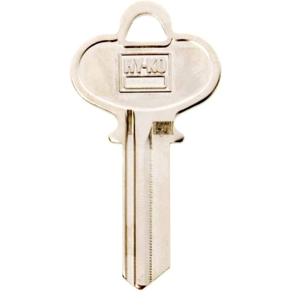 Hy-Ko Key Blank, Brass, Nickel, For: Dexter Cabinet, House Locks and Padlocks 11010DE5 - main