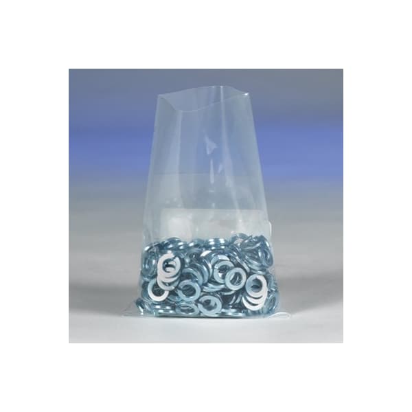 Bubblefast 1000-6 x 14'' - 4 Mil Clear Flat Poly Bags, 1000PK BFPB1102 - main