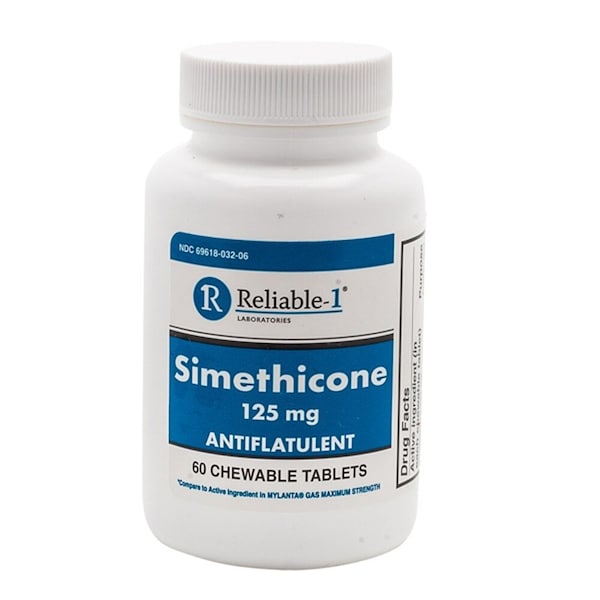 Reliable-1 Laboratories Simethicone, 125mg, Chews, 60PK 69618003206 - main
