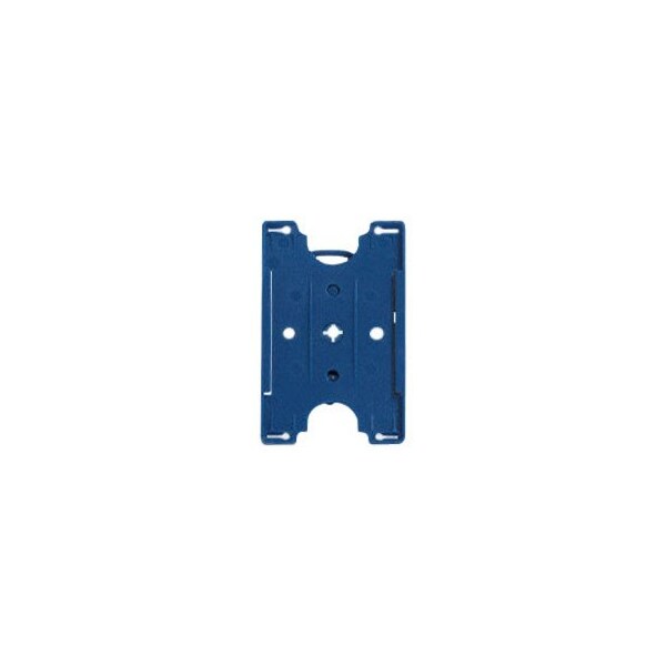 Brady Molded Rigid Convertible Card Holder - 3.5" x 2.25" - Plastic - Blue 1840-3012 - main