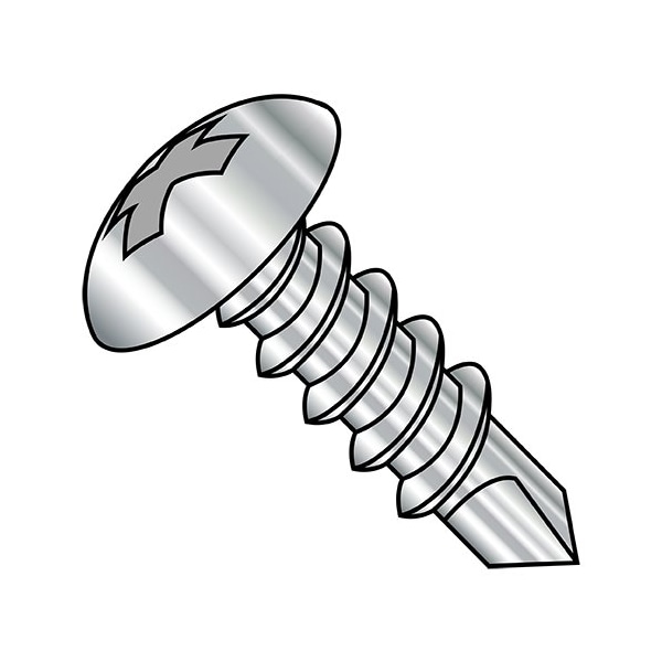 Zoro Select 10-16X3/4 Phil Truss Ft Sds No 3 Pt Stainless Steel, 5000Pk 1012KPT188 - main
