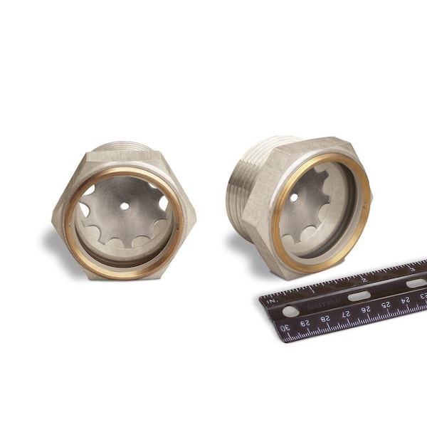 Oil-Rite Gasketed Wndw Sight Straight Thread - Straight, 1 3/4in.-12, 2in., SS, 50 PSI, Buna-N, 1 17/32in. B2396-16 - main