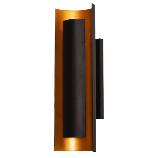 Afx Reveal, LED Wall Sconce, Black, Gold RVS0416LAJUDBKGD - main