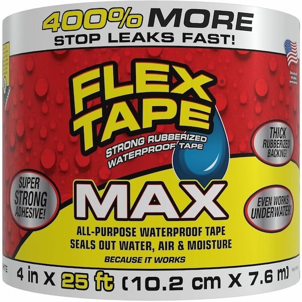 Flex Seal Flex Tape White Max 4In X 25Ft Tape TFSMAXWHT04 - main