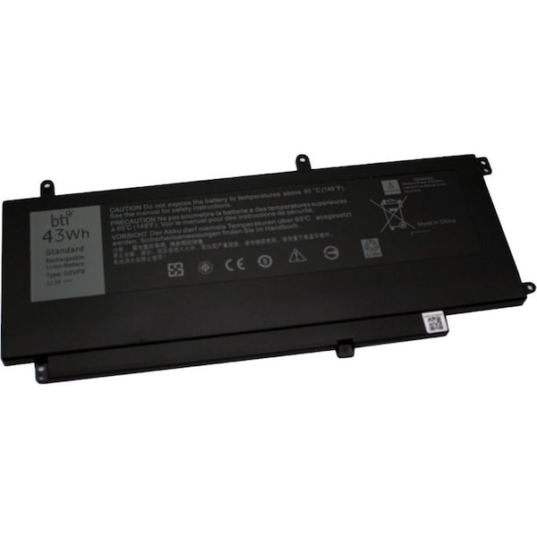 Battery Technology DELL BATTERY 11.1V 3700MAH 43WH BTI REP BATT D2VF9 LEGION 5-15ARH02 D2VF9-BTI - main