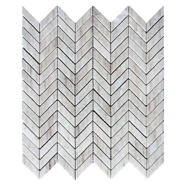 Apollo Tile Mirage 11x13 Crystal Sand Polished Marble Frosted White Wall and Floor Tile 4.9 sq ft/case, 5PK APLSAH88CV08A - main