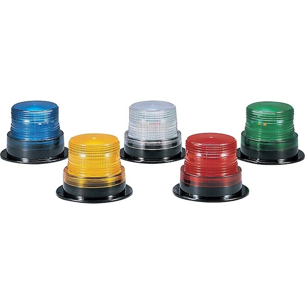 Federal Signal Low Profile Warning Light, Strobe, Red LP6-012-048R - main