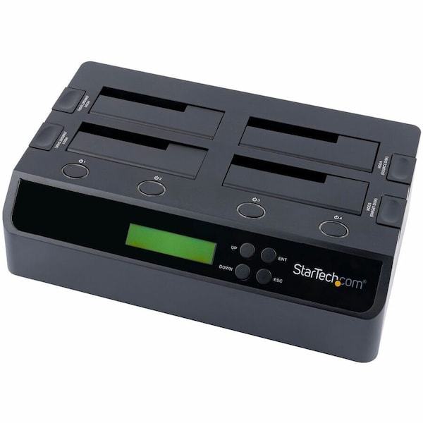 Startech.Com 4 Bay USB 3.0 eSATA to SATA Standalone 1:3 Hard Drive Duplicator Dock SATDOCK4U3RE - main