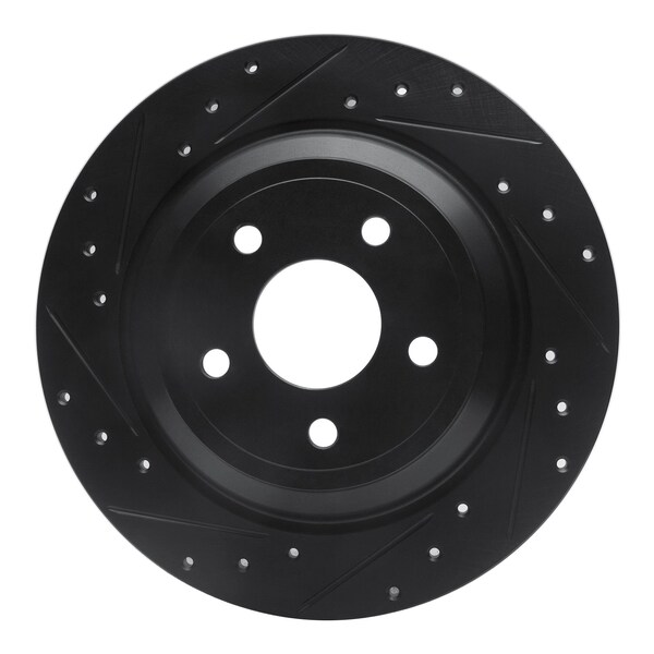 Dynamic Friction Co DFC Brake Rotor - Drilled and Slotted - Black 633-54262L - main