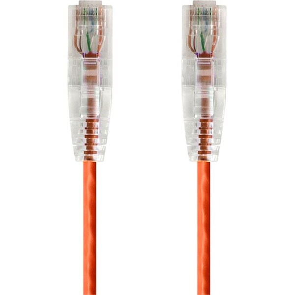 Monoprice SLIMRUN CAT6 UTP CABLE-5FT ORANGE 14811 - main