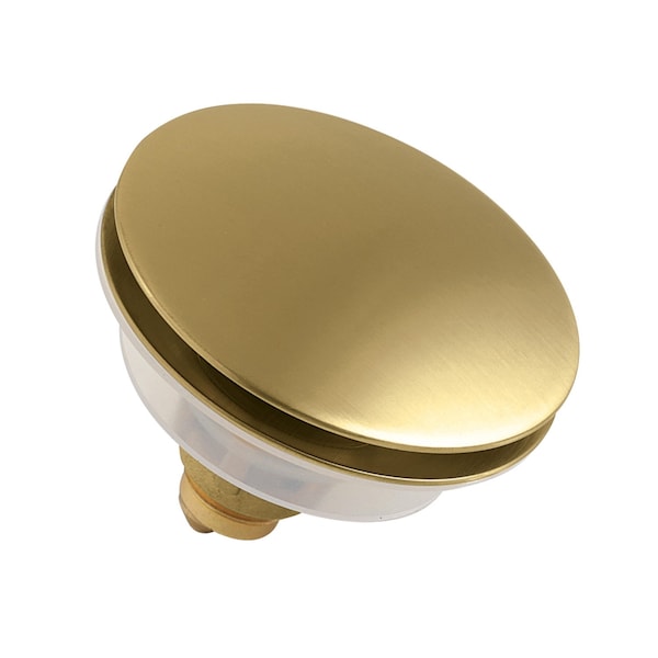 Kingston Brass Brass Sink Filter Plug, Umbrella Pop-Up, Brushed Brass KBF1027 - main
