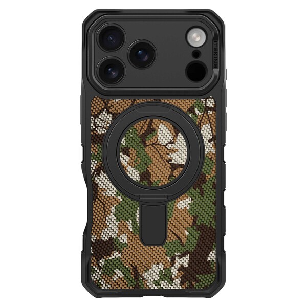 Itskins Supreme_r Stand Nylon Magsafe Case For Apple Iphone 17 Pro Max - Camouflage Green AP7U-FONYL-CAMG - main