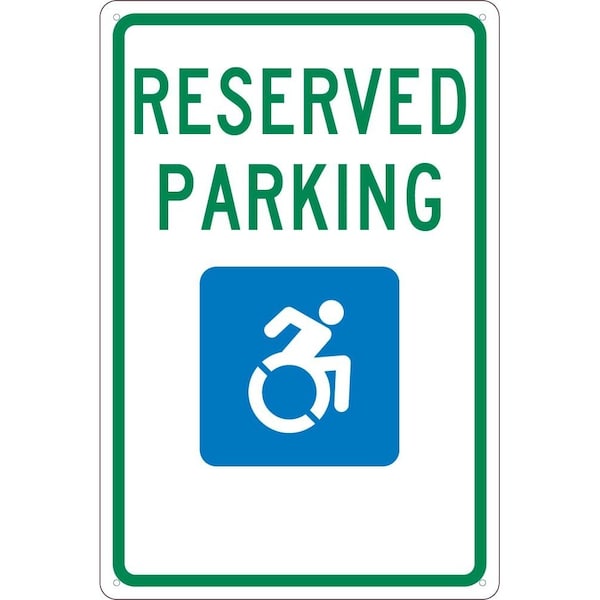 Nmc State Handicapped Reserved Parking Sign New York, TMS326G TMS326G - main