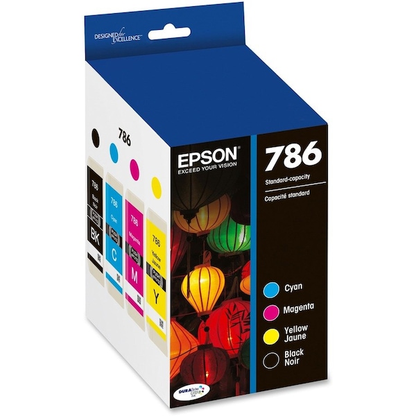 Epson CRTDGS, 786, BK, C, M & Y, 8PK T786120BCS - main