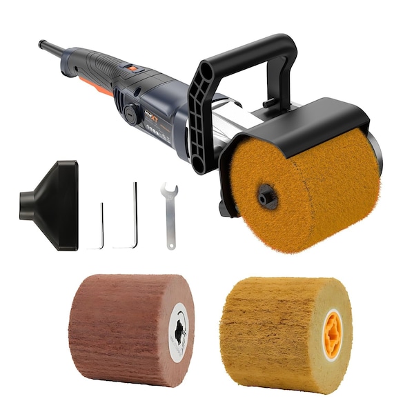 Wrightmaster 10 Amp Corded 8 in. 1300-Watt Handheld Electric Stainless Steel Polisher With 3-Polishing Wheels ZR-R7402-120-1 - main