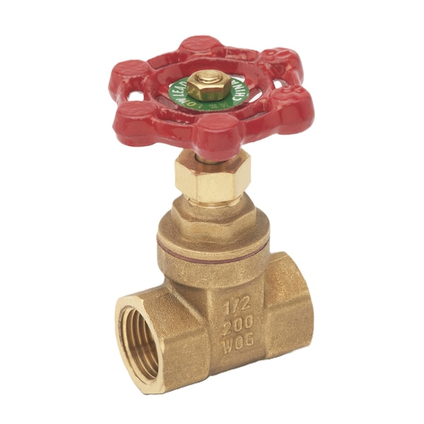 Proline Series Brass 1-in FIP x 1-in FIP Heavy Duty Gate Valve Lead-Free 100-005NL - main