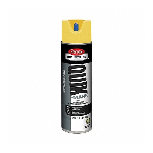 Krylon Industrial Quik-Mark SB Inverted Marking Paint APWA High Visibility Yellow A03821007 - main