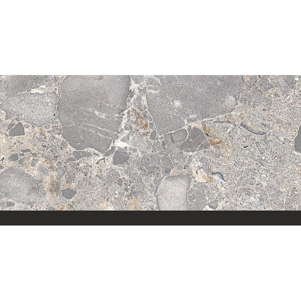 Andova Tiles SAMPLE-Kaia Petraza Grey 12-in. x 24-in. Stone Look Polished Porcelain Wall & Floor Tile SAM-ANDKAI500 - main