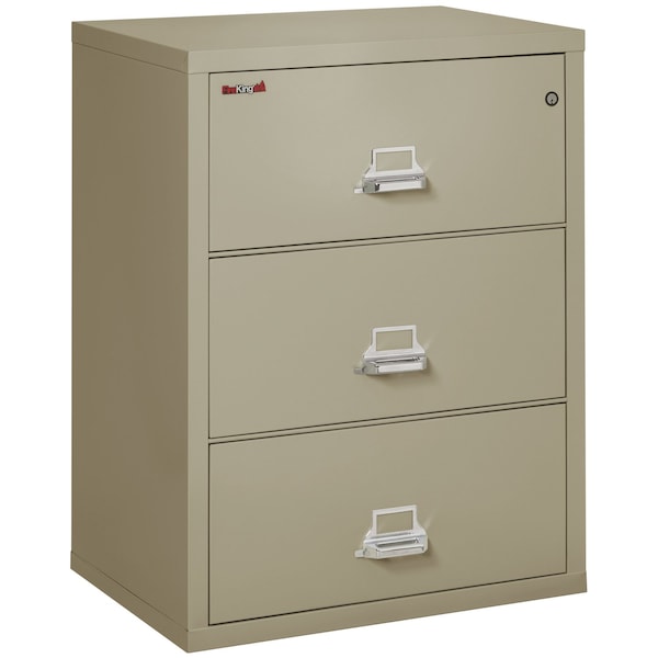 Fireking 3 Drawer, 1 Hr Fire & Impact Rated, 31" Wide Lateral Pewter 3-3122-CPE - main