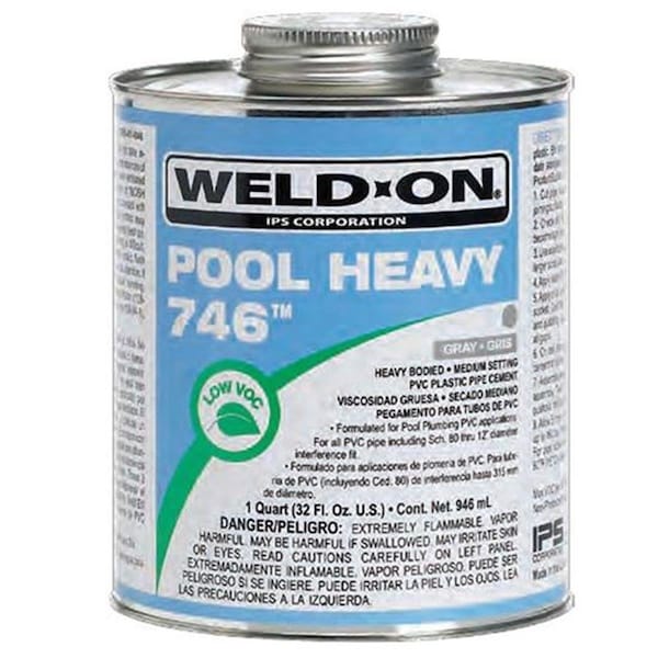 Ips 13563 1 qt Weld On Pool Heavy Cement, Clear IPS13563 - main