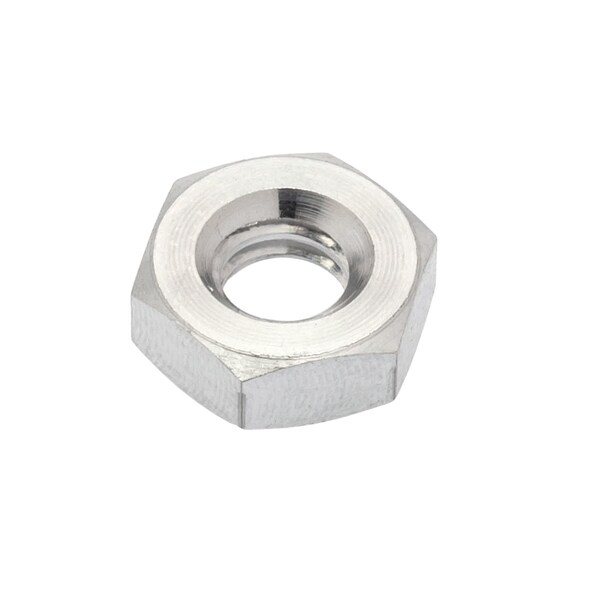 Ampg Jam Hex Nut, 3/8" -16 Size, Alum, PK5, Plain, 5 PK NUT70138C - main