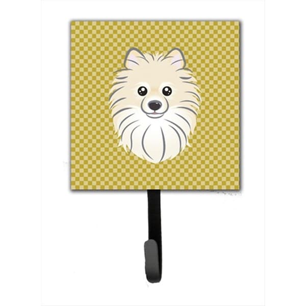 Carolines Treasures Tan Checkered Pomeranian Leash or Key Holder BB1135SH4 - main