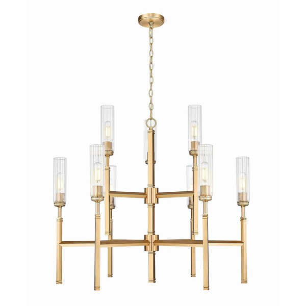 Z-Lite Esme Modern Gold 9 Light Chandelier 3047-9MGLD - main