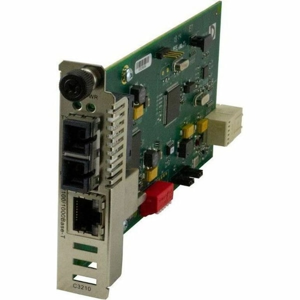 Transition Networks MEDIA CONVERTER- 10/100/1000BASE-T TO 1000BASE-SX, MM, SC, 220/550M C3210-1013 - main