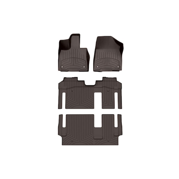 Weathertech Cocoa, Front and Rear and Rear FloorLiner HP 471641-1-3-4IM - main