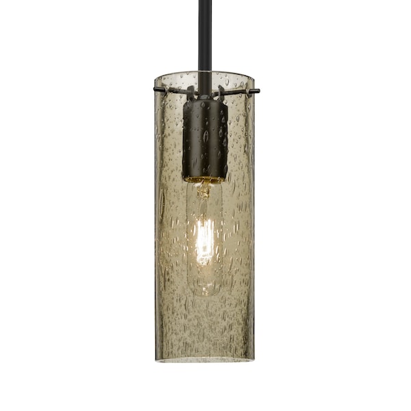 Besa Lighting Besa Juni 10 Pendant, Latte Bubble, Black Finish, 1x 60W MAX E26 Base 1TT-JUNI10LT-BK - main
